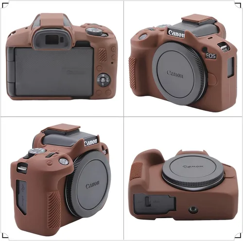 Miniatura 3 de Funda EOS R50, funda protectora de silicona suave para cámara Canon EOS R50 EOSR50 Vlogging Camer, viene con 2 protectores de pantalla y 1 correa