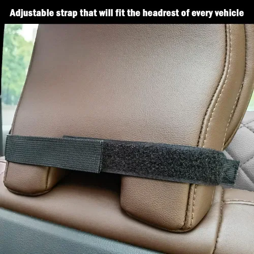 Miniatura 2 de Almohada cervical para el cuello del automóvil para aliviar el dolor, almohada de apoyo cervical de respaldo largo, reposacabezas de viaje lateral