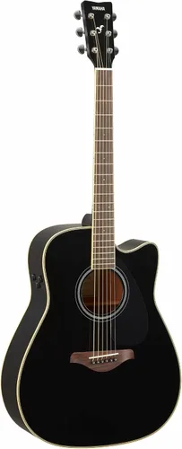 Miniatura 3 de Yamaha FGC-TA Dreadnought Cutaway Guitarra Transacústica con Chorus y Reverb, Negro