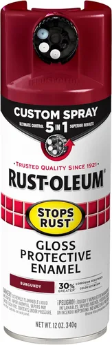 Miniatura 11 de Rust-Oleum 376855 - Pintura en aerosol antióxido personalizada 5 en 1, 12 onzas, color negro mate, (paquete de 1)