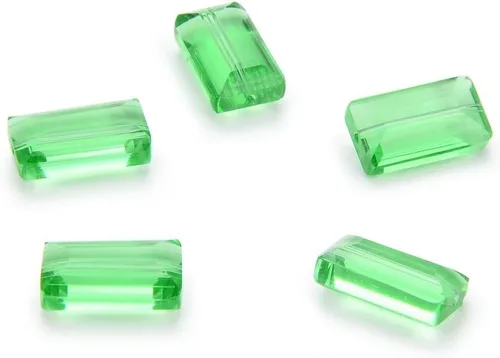 Miniatura 14 de 25 piezas Adabele cuentas austriacas de cristal facetado de 14 mm, rectangulares sueltas, amatista, compatibles con cristales Swarovski Preciosa