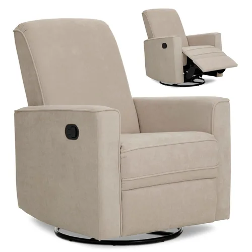 Miniatura 10 de Evolur Raleigh - Mecedora básica y sillón reclinable, color gris claro
