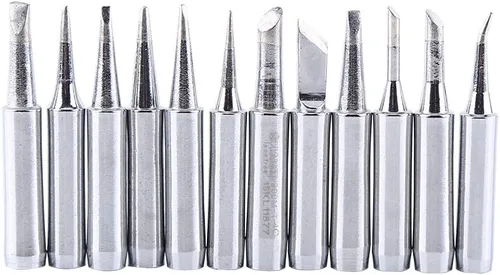 Miniatura 7 de 12 Uds 900M-T Serie Base de cobre Le/ad - Hierro galvanizado y puntas de hierro de soldadura reemplazables Set de estación de soldadura de baja