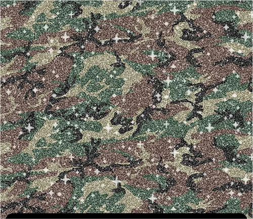 Miniatura 6 de Camuflaje Estampado Glitter HTV (13.33" x 12") - Camuflaje Azul