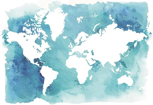 Telón de fondo de mapa marino de 5 x 3 pies, fondo de pantalla de mapa del mundo, fondo para fotos, decoración de fiesta de cumpleaños de niño,