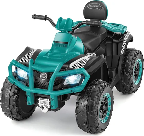 Miniatura 8 de ELEMARA 24V 2 Asientos Vehículo Todoterreno Eléctrico para Niños Grandes, Quad Infantil de 4 Ruedas, Vehículo Todoterreno Infantil con 4 Ruedas