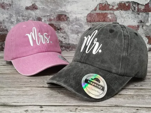 Miniatura 3 de Hepandy Sombreros de béisbol Mr and Mrs para hombres y mujeres