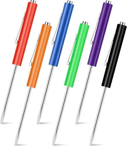 Miniatura 22 de 12 piezas de destornilladores de bolsillo mini con tops y destornilladores de bolsillo con imán, destornillador de bolsillo magnético para Negro