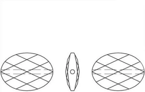 Miniatura 5 de 50pcs Checa 16mm (0.63 inch) Grande facetado Plano Oval Cristal Cuentas Espaciador Amatista Púrpura