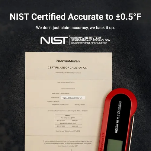 Miniatura 3 de Termómetro profesional 3 veces más rápido de 0.5 segundos para carne de lectura instantánea, digital, alta precisión ± 0.5 °F, impermeable IP67
