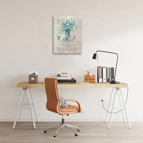 Miniatura 3 de Escritura Jeremías - Arte de pared con versículos bíblicos cristianos, impresiones en lienzo, cuadros de baño, cuadros enmarcados, regalos