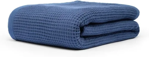 Miniatura 15 de Manta multiusos 100% de algodón de fibra extralarga, suave y transpirable, ligera para todas las estaciones, para sofá, sofá, cama, lavable a Espiga