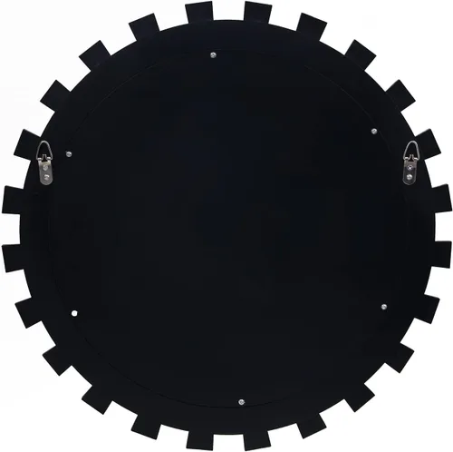 Miniatura 9 de BST FURNH Espejo Redondo de Pared Decorativo de 24 Pulgadas Espejo de Pared Decorativo con Marco Irregular y Borde Biselado Espejos para Pared