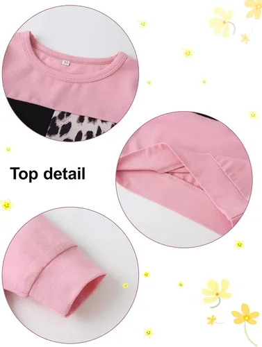 Miniatura 4 de WESIDOM Baby Girl Clothes Sets, 2pcs Autumn Long Sleeve Clothes Outfits Toddler Girl Sweater Sets