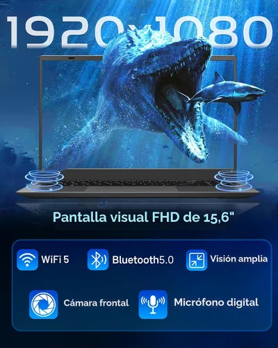 Miniatura 4 de Laptop 2026 de 16 GB de RAM, 256 GB SSD Laptops Computadores portátiles con Pentium 6500Y hasta 3.4GHz, pantalla FHD IPS de 15.6 pulgadas, USB C