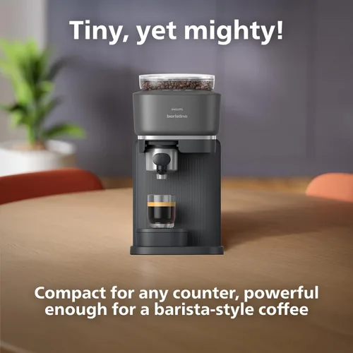 Miniatura 6 de Philips Baristina - Máquina de café expreso, molienda, apisona y prepara granos de café en una sola pasada, compacta, presión de bomba de 16 bares