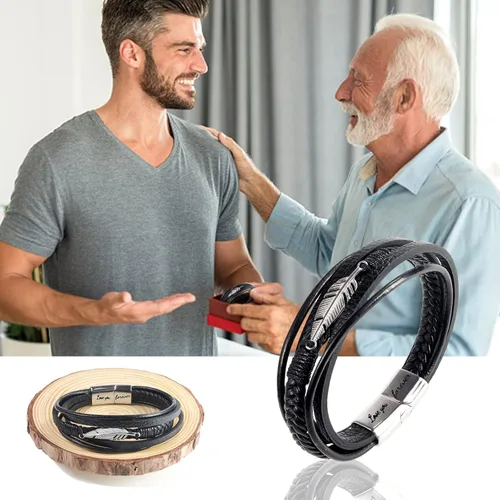 Miniatura 47 de Pulsera de cuero para hombre (mahua/matikou/yuanquan/8 Infinity)