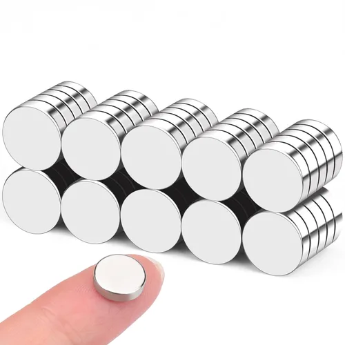 Miniatura 10 de DIYMAG 200 pequeños imanes redondos para refrigerador, disco de neodimio de tierras raras, mini imanes en miniatura para manualidades, bricolaje