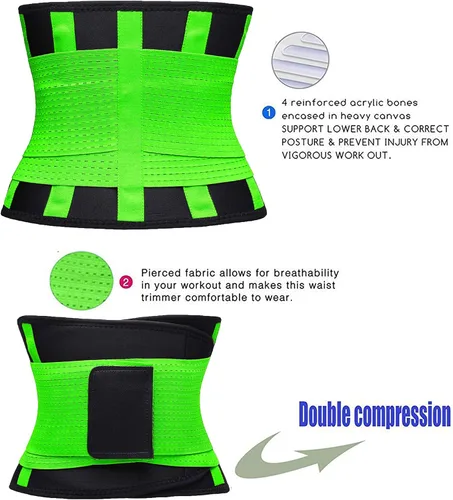 Miniatura 5 de VENUZOR Cinturón de entrenamiento de cintura para mujer – Faja reductora de cintura – Cinturón adelgazante – Cinturón deportivo (grado UP)