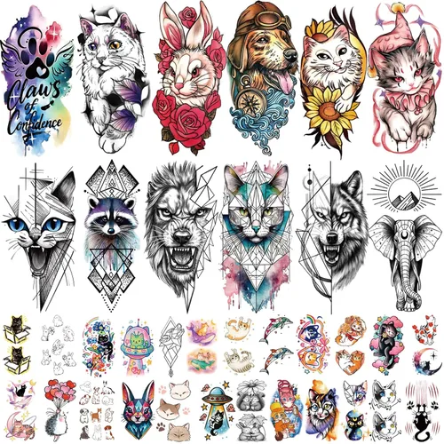 Miniatura 13 de Más de 252 piezas de tatuajes temporales de princesa unicornio brillante para niños, 36 hojas de tatuajes falsos de castillo arcoíris, dulces
