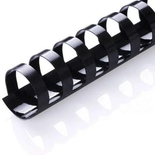 Miniatura 3 de Espinas de encuadernación de peine de plástico, 1 pulgada de diámetro, negro, 200 hojas, paquete de 100 13100
