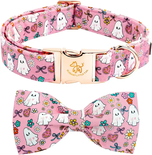 Miniatura 17 de Elegante collar para perro con moño Floral Vintage, cómoda pajarita para perro, collar de perro con lazo Collar ajustable para perros pequeños
