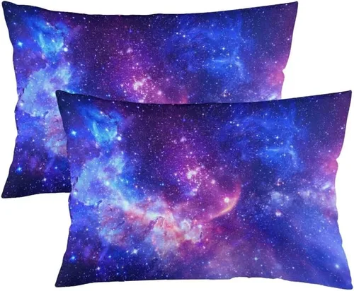 Miniatura 9 de Juego de 2 fundas de almohada con estampado de vaca, tamaño Queen, color blanco y negro, fundas de almohada lumbar, fundas decorativas estándar