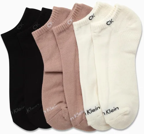 Miniatura 48 de Calvin Klein Calcetines para hombre, mezcla de algodón, acolchados, sin talla, forro de calcetines atléticos (6 unidades)