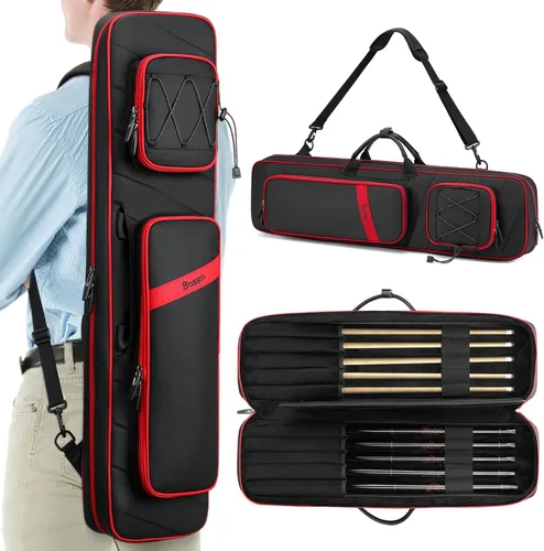 Miniatura 7 de BOSSTIN Estuche para taco de billar, 3 x 4 / 5 x 5 pulgadas, accesorios para taco de billar, funda acolchada suave 4 azul: 5 x 5