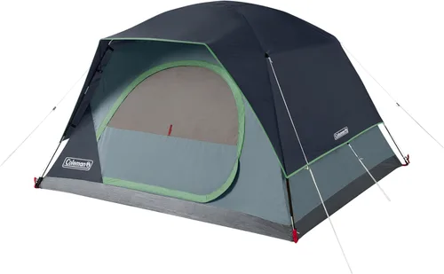 Miniatura 16 de Coleman Tienda Skydome con configuración en 5 minutos, tienda resistente al clima para 2/4/6/8 personas con toldo para lluvia y bolsa de transporte