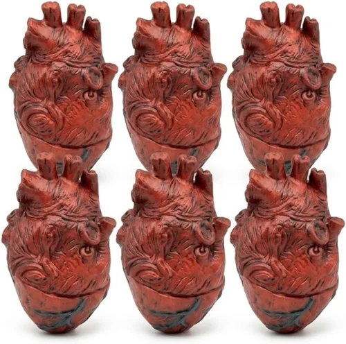 Miniatura 10 de Partes del cuerpo de fantasía. Corazón (1 por paquete)., Paquete de 1, Corazón rojo