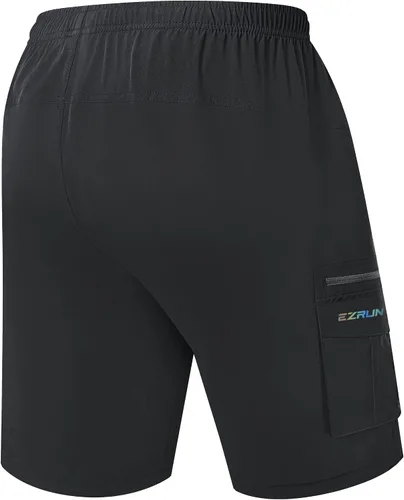 Miniatura 2 de EZRUN - Pantalones cortos de ciclismo de montaña acolchados 3D para hombre