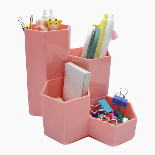 Miniatura 12 de Portalápices para organizador de escritorio, lindo soporte para bolígrafos, suministros de escritorio de oficina y accesorios para escritorio