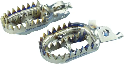Miniatura 13 de SCAR - Estribos de Titanio Compatibles con KTM SX SXF XC XCF 16-22 EXC EXCF 17-23 XCW XCFW TPI 85 125 150 250 300 350 450 Husqvarna TC FC TX FX