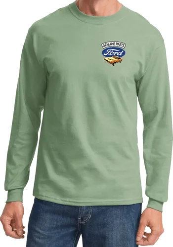 Miniatura 3 de Ford Mustang - Camiseta de manga larga con estampado de bolsillo Blanco