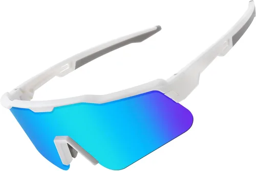 Miniatura 4 de FEISEDY Gafas de sol deportivas polarizadas para jóvenes, gafas de sol de ciclismo para niños, gafas de béisbol deportivas para niños y niñas de 8 a