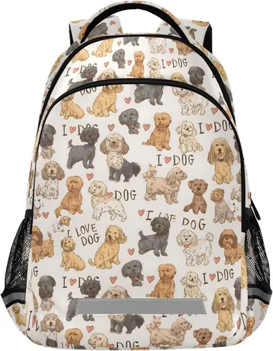 Miniatura 33 de MNSRUU Mochila escolar con correa para el pecho, mochila para laptop Galaxy Planets, mochila de senderismo de viaje para niños y niñas, Animal 031