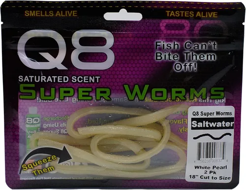 Q8 Super Bait Super Worms Blanco perla