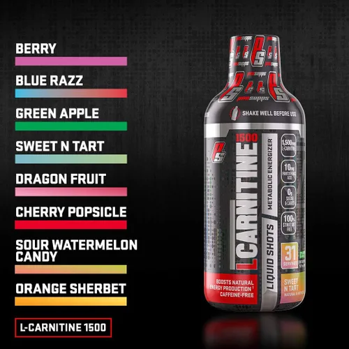 Miniatura 10 de PROSUPPS L-Carnitine 1500 inyecciones líquidas sin estimulantes para hombres y mujeres, bebida de entrenamiento energizante metabólico