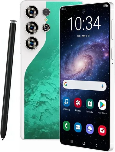 Miniatura 10 de C26 Ultra Desbloqueado 5G Teléfono móvil, teléfono móvil Android 15 con bolígrafo incorporado, pantalla grande de 6.9 pulgadas, 8GB+256GB, Dual SIM