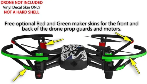 Miniatura 3 de Skin Decal Wrap Pack 2 para DJI Ryze Tello Drone Baja 0018 Azul Marino Drone NO Incluido