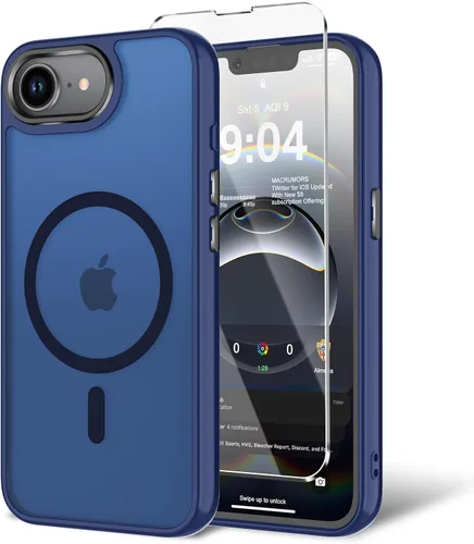 Miniatura 71 de Funda para iPhone 11 con protector de pantalla, compatible con MagSafe, ultra delgada, translúcida, mate, a prueba de golpes, color negro