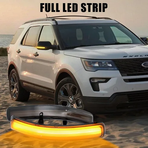 Miniatura 5 de [2 piezas] Luces intermitentes para retrovisor lateral para Ford Explorer 2011-2019 Reemplazo# BB5Z-13B375-A, BB5Z13B375A Ensamblaje de luces