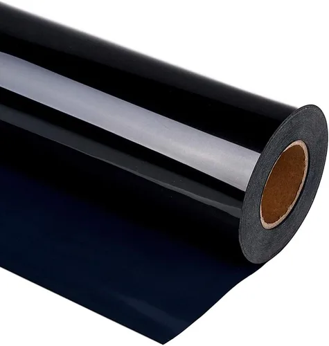 Guangyintong - Rollos de vinilo de transferencia de calor HTV negros, de 30,5 cm x 3,05 metros, vinilo para planchar para camisetas, superficie mate