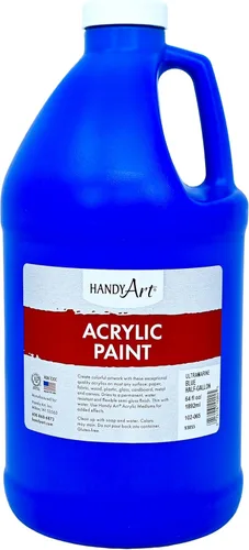 Miniatura 54 de Pintura acrílica para estudiantes, artesanías de 16 onzas. Plateado metálico