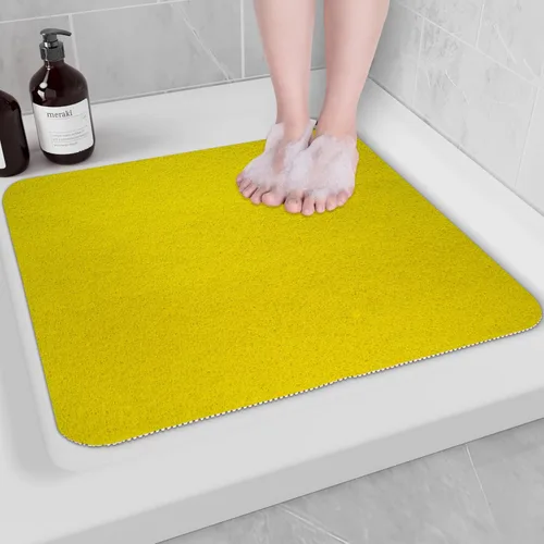 Miniatura 29 de Hargiis - Tapete antideslizante de secado rápido para bañera, piso, baño, ducha, cocina, hogar, hotel (color blanco, 24 x 24 pulgadas)