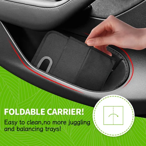 Miniatura 5 de Boczif Cup Caddy - Portabebidas portátil o latas reutilizables, soporte para 6 tazas con asa, se pliega para llevar café, vino, cócteles, asegura