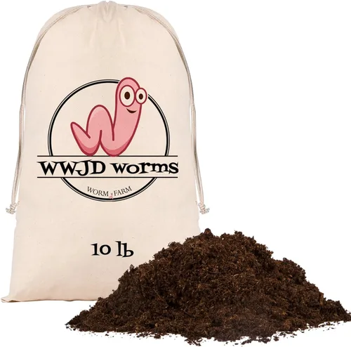 Miniatura 7 de Ropa de cama de gusanos de 3 libras para rastreadores nocturnos y meneadores rojos (gusanos no incluidos) - Ropa de cama de gusanos de vermicompost