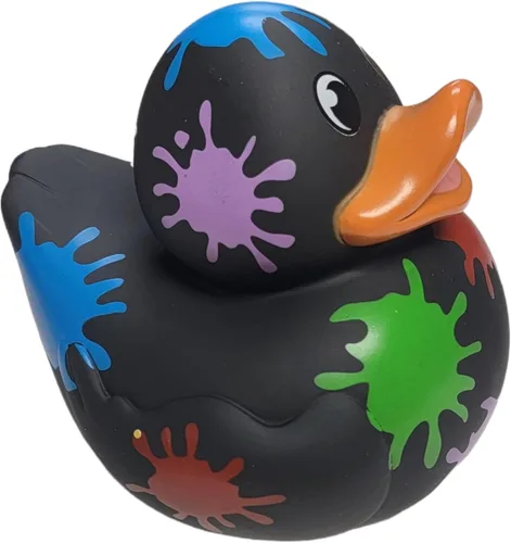 Miniatura 2 de Big Rubber Ducky - Mezcla coleccionable (5.5 pulgadas) de alienígena, robot, dinosaurio, splat, ninja, confeti, corazón rosa, amarillo, unicornio