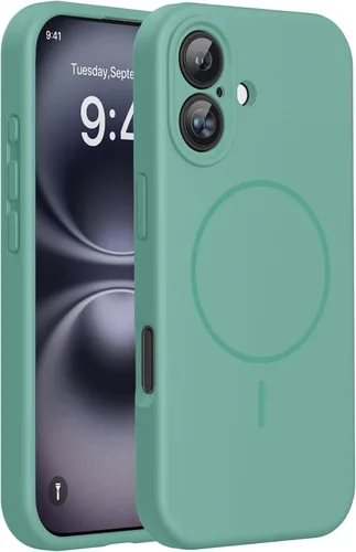 Miniatura 235 de Miracase Funda diseñada para iPhone 13, con protector de pantalla de vidrio templado, forro de microfibra suave antiarañazos, funda de goma